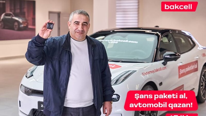 8-ci lüks avtomobil Bakcell lotereyasında uduldu!