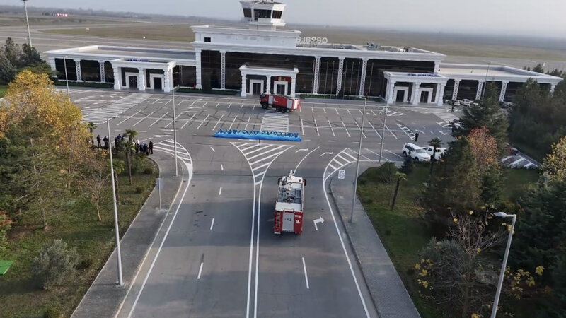 FHN Qəbələ Beynəlxalq Hava Limanında təlim keçirib -