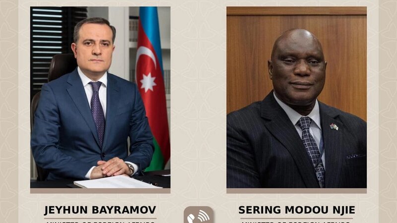 Ceyhun Bayramov qambiyalı həmkarını təbrik etdi