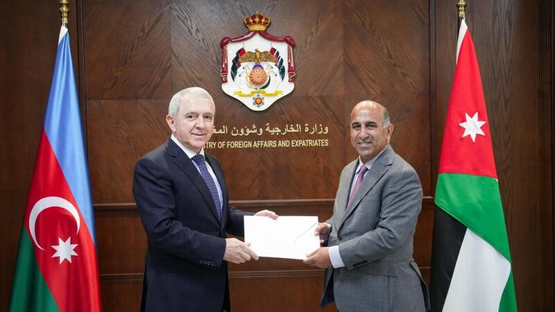 Azərbaycanın İordaniyadakı səfiri etimadnaməsini təqdim etdi