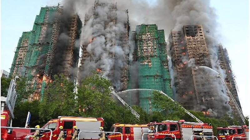 Honq Konqdakı yanğında ölənlərin sayı 159-a çatdı - İtkinlər xarici ölkə vətəndaşlarıdır