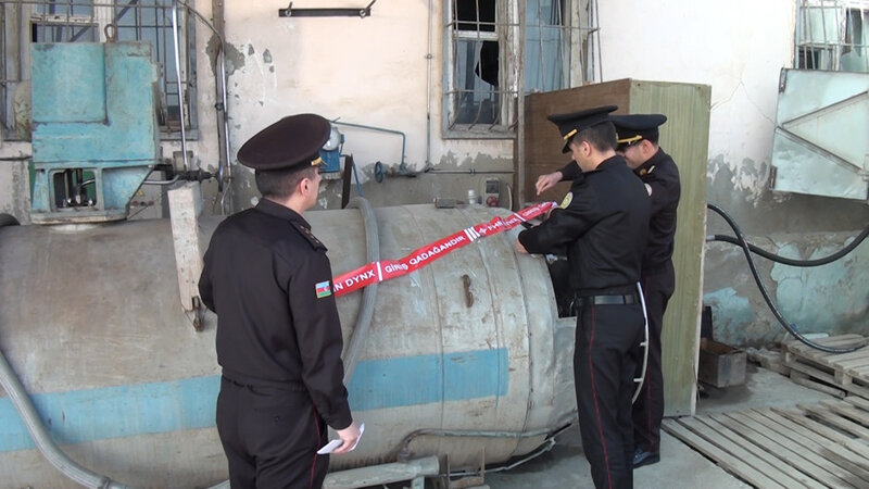 Sumqayıtda oksigen balonlarının doldurulması sexinin fəaliyyəti dayandırıldı -