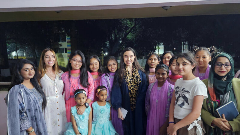 Leyla Əliyeva və Arzu Əliyeva Dəkkədə uşaq evini ziyarət ediblər