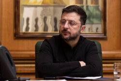 Polşa Prezidenti Karol Navrotski ilə ukraynalı həmkarı Vladimir Zelenski arasında görüş keçirilir