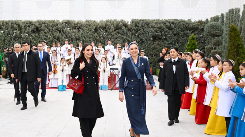 Leyla Əliyeva Türkmənistanda açılış mərasimində iştirak etdi -