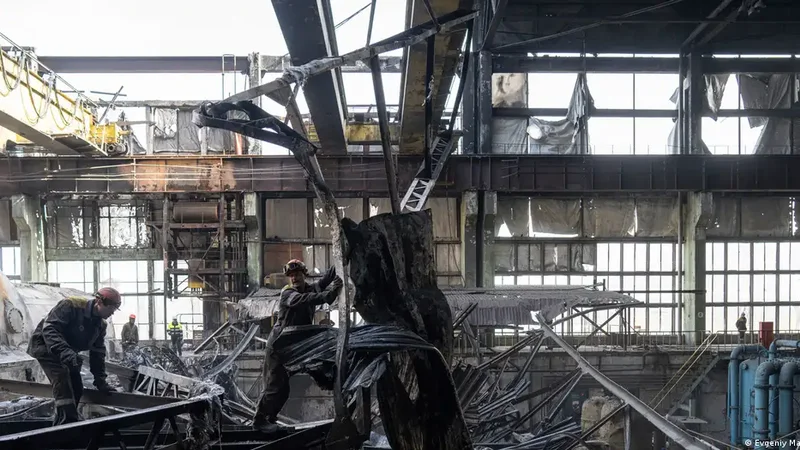 Ukraynanın zədələnmiş enerji obyektlərinin təmiri üçün resursları tükənib