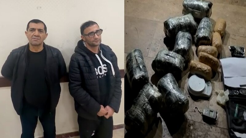 Qaradağda narkokuryerlik edən şəxslərdən 10 kiloqram marixuana və tiryək aşkarlandı -