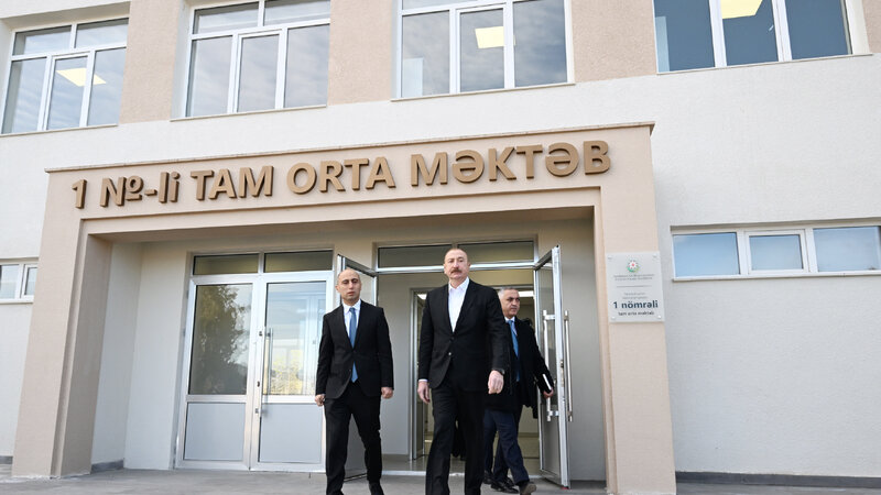 Kərkicahan qəsəbə 1 nömrəli tam orta məktəbin binası istifadəyə verilib