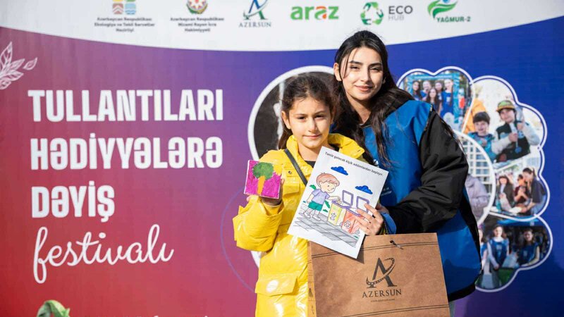 "Azərsun Holdinq” “Tullantıları hədiyyələrə dəyiş” ekoloji festivalına dəstək verib