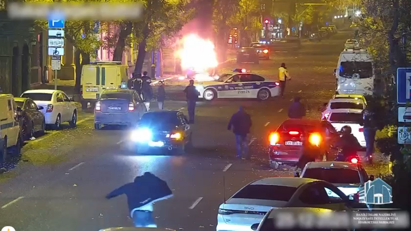 Sahil bağının yaxınlığında yanğın oldu -