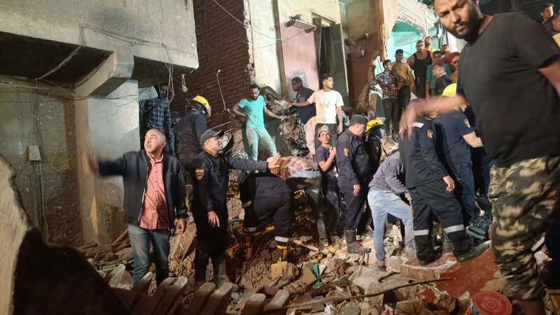 Misirdə bina uçdu: