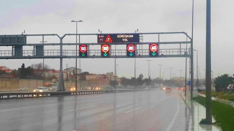 Zığ dairəsi-hava limanı yolunda sürət həddi endirildi