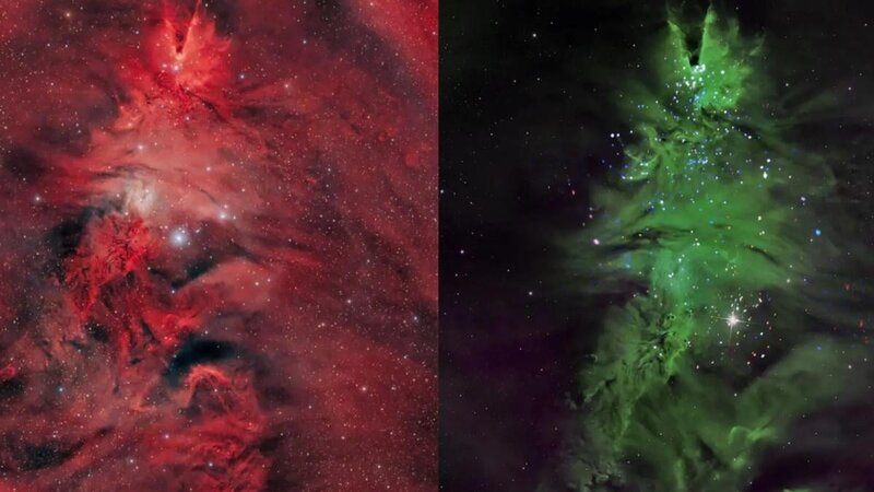 Yerdən 2 700 işıq ili uzaqlıqda “Yeni il ağacına” bənzər ulduz toplusu tapıldı