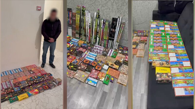 Sabunçuda 803 qutu pirotexniki vasitə aşkarlandı -