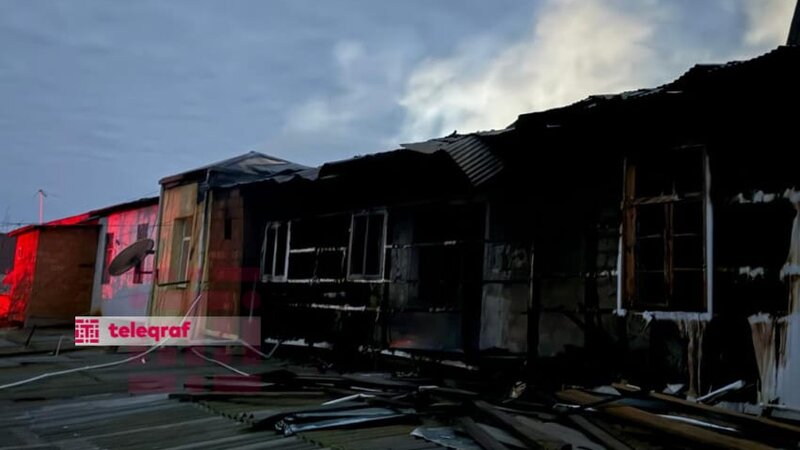 Beyləqanda yataqxanada yanğın oldu -