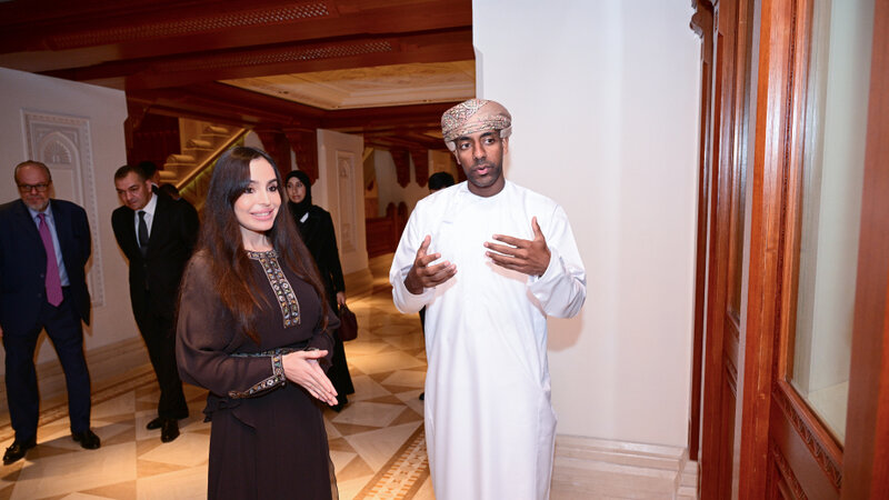 Leyla Əliyeva Maskatda Sultan Opera Evində oldu -