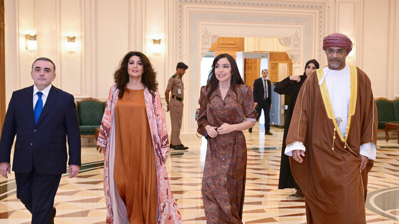 Leyla Əliyeva Omanda səfərdədir