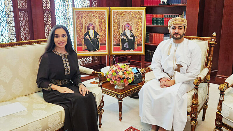 Leyla Əliyeva Maskatda Oman Sultanlığının Vəliəhdi ilə görüşdü