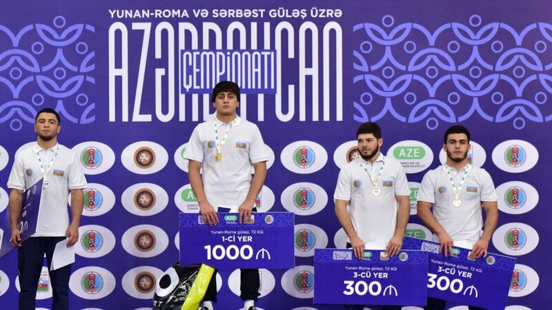 Yunan-Roma güləşində 5 çəkidə ölkə çempionları müəyyənləşib