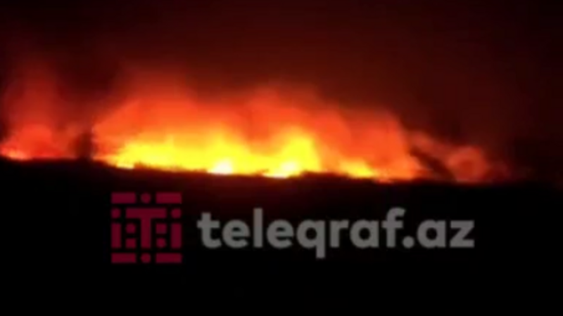 Füzuli və Cəbrayıl ərazisindəki yanğın Azərbaycan-İran sərhədinə yaxınlaşır -