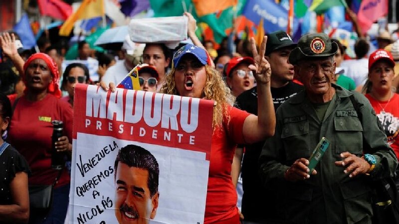 Karakasda Maduronun geri qaytarılması tələbi ilə aksiyalar keçirilir