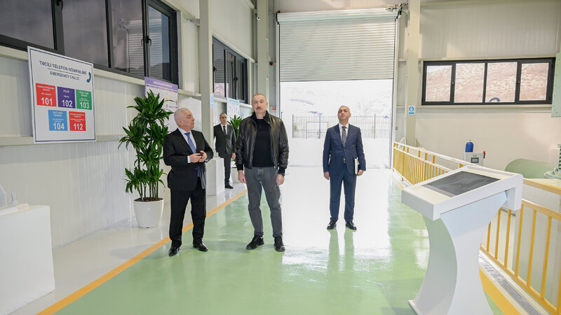 Prezident Ağdərədə “Qozlukörpü” Su Elektrik Stansiyasının açılışında iştirak etdi -
