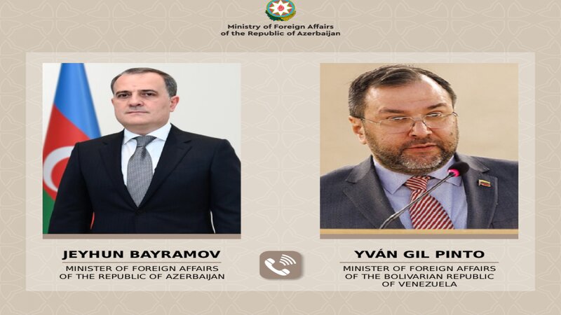 Ceyhun Bayramov venesuelalı həmkarı ilə telefon danışığı apardı