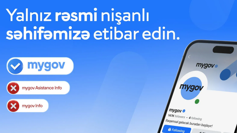 “mygov” platforması adından yayılan saxta elanlarla bağlı xəbərdarlıq