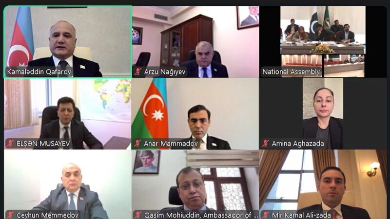 Azərbaycan və Pakistan parlamentlərinin  onlayn görüşü keçirilib