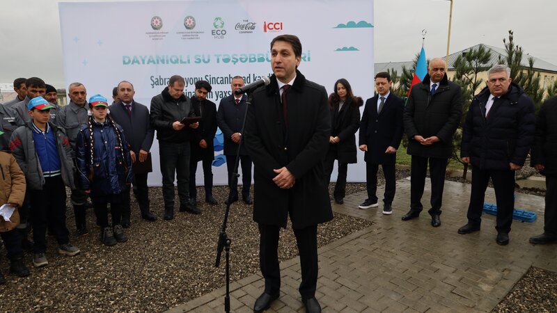 Şabranın Sincanboyad kəndində sakinlər içməli su ilə təmin olundu -