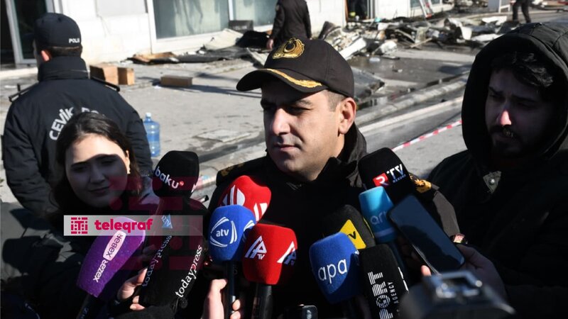 FHN rəsmisi: Yanğın zamanı iki mağaza və tikinti materialları olan anbar yanıb