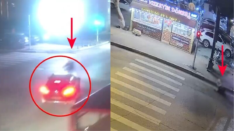 Bakıda avtomobil motosikletlə toqquşdu -