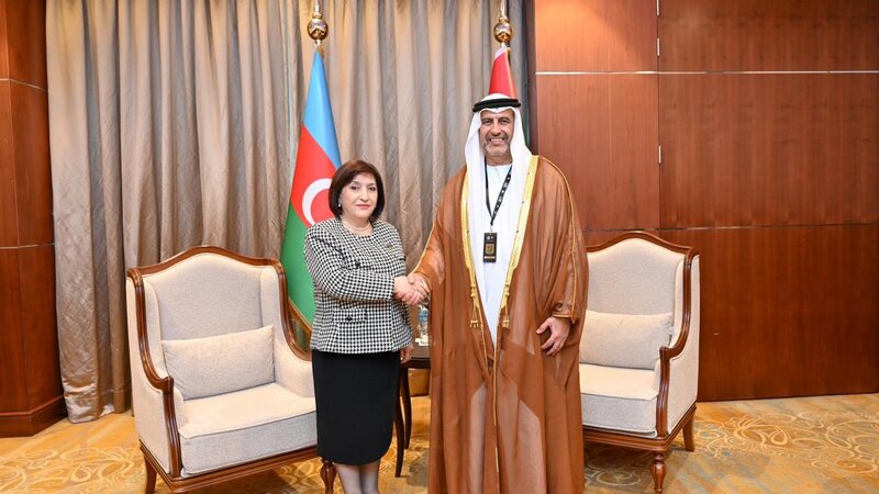 Milli Məclis sədri BƏƏ Federal Milli Şurasının sədr müavini ilə görüşdü