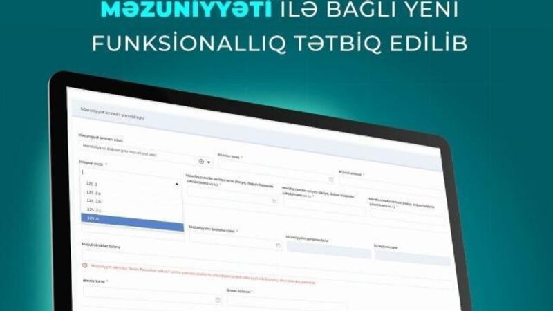 Atalıq məzuniyyəti ilə bağlı yeni funksionallıq tətbiq edildi