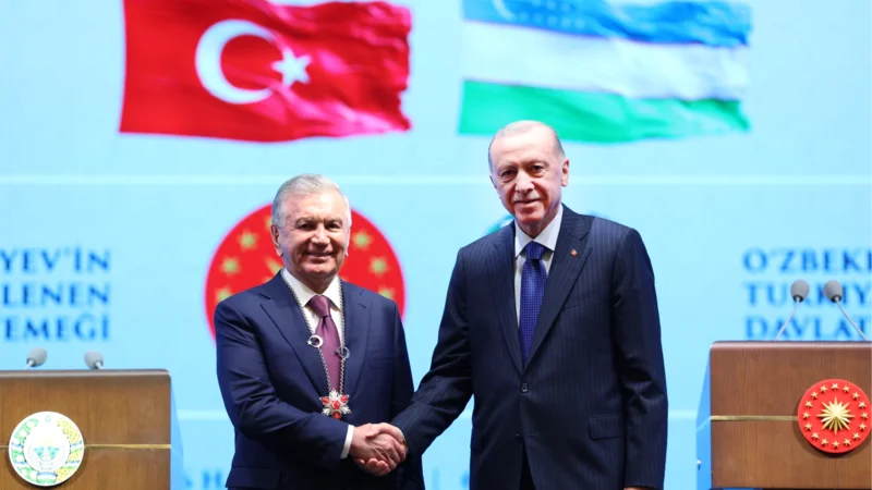 Ərdoğan: Son 10 ildə Özbəkistanla ticarət dövriyyəsini üç dəfə artırmışıq