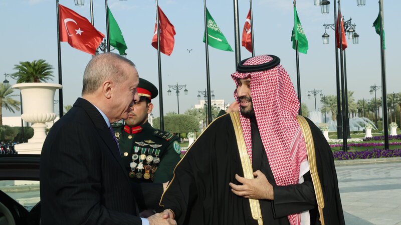 Türkiyə Prezidenti Səudiyyə Ərəbistanı şahzadəsi ilə görüşdü