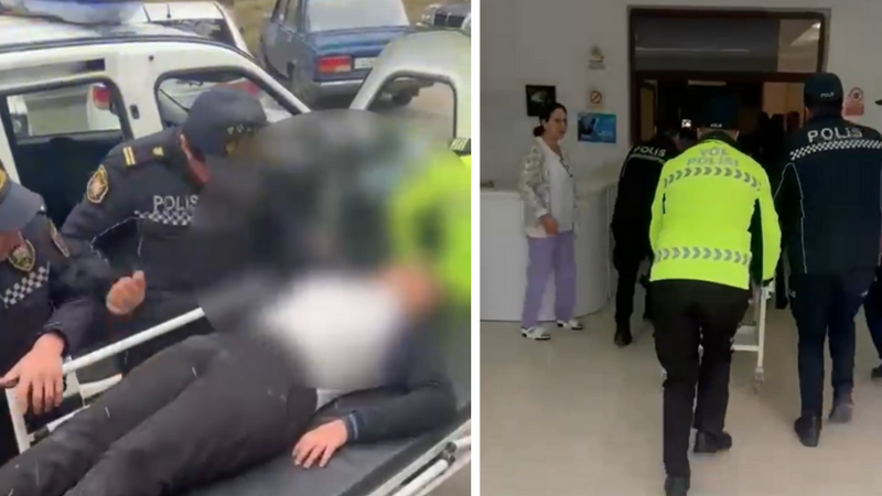 Polis azyaşlını su kanalından çıxardı -