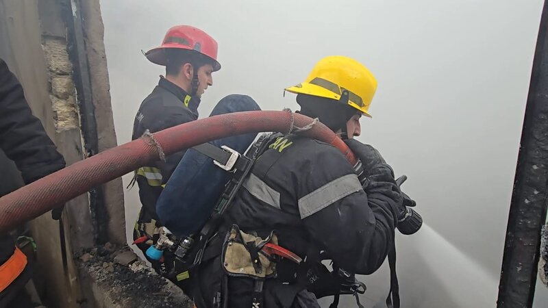 Yasamalda yaşayış evində baş verən yanğın söndürüldü -