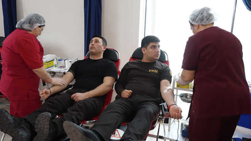 Fövqəladə Hallar Nazirliyində qanvermə aksiyası keçirildi -