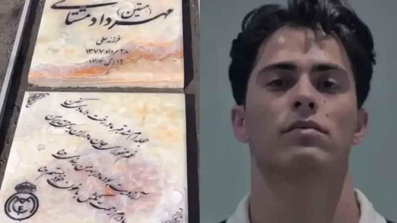 İranda öldürülən etirazçının məzarına "Real Madrid"in loqosu həkk olunub -