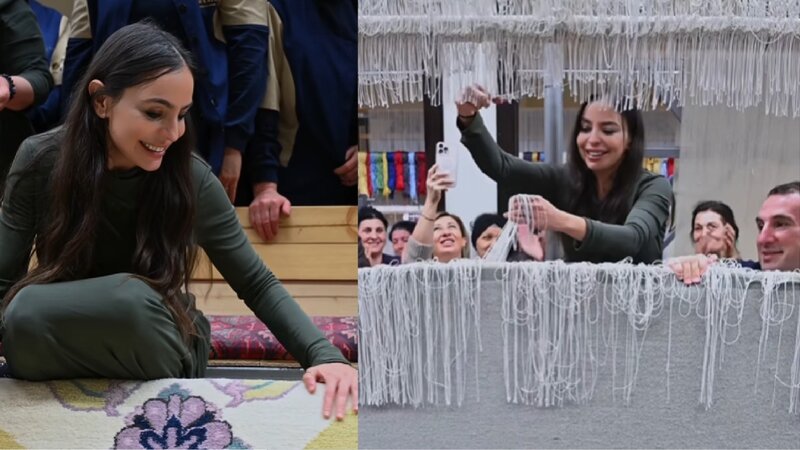 Şuşa məscidi üçün hazırlanan dünyanın ən böyük xalçasının toxunma prosesi tamamlanıb -