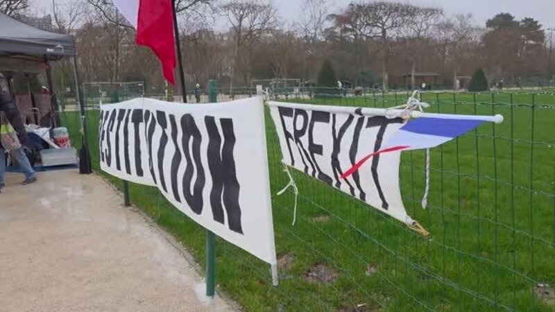 Parisdə Aİ-nin rəqəmsal siyasətinə qarşı aksiya keçirildi