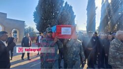 İtkin düşmüş şəhid Gəncədə dəfn olundu -