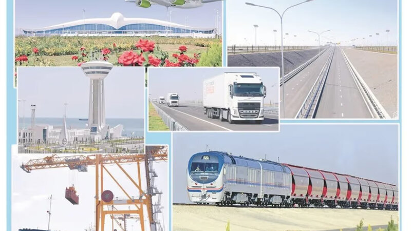 Türkmənistanda tranzit yükdaşımalarının həcmi artıb