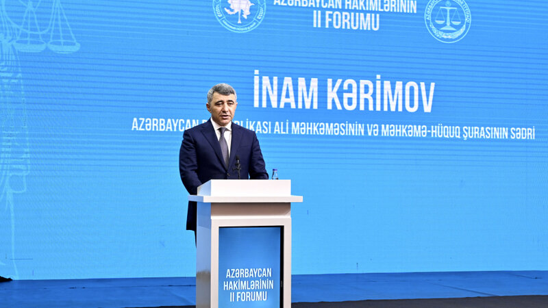 İnam Kərimov: Ali Məhkəmə tərəfindən 45 yekun məhkəmə qərarına 3 ulduz statusu verilib