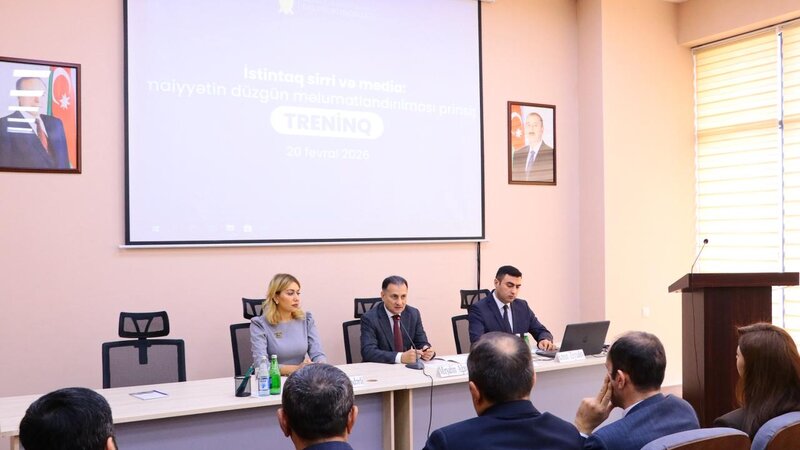 Baş Prokurorluqda media nümayəndələri üçün treninq keçirildi