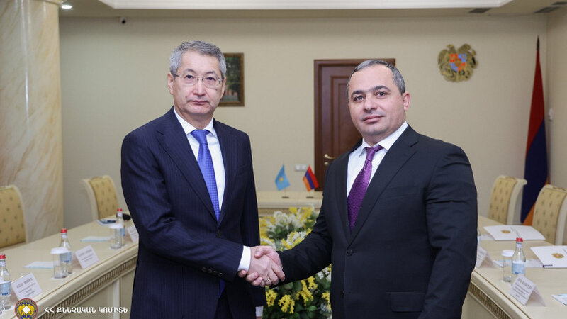 Hüquq-mühafizə sahəsində Qazaxıstan-Ermənistan əməkdaşlığı müzakirə edildi