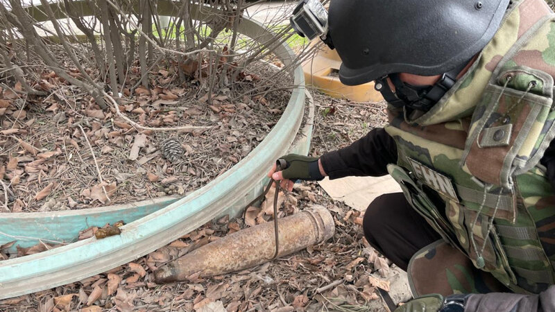 Sumqayıtda top mərmisi aşkar edildi -