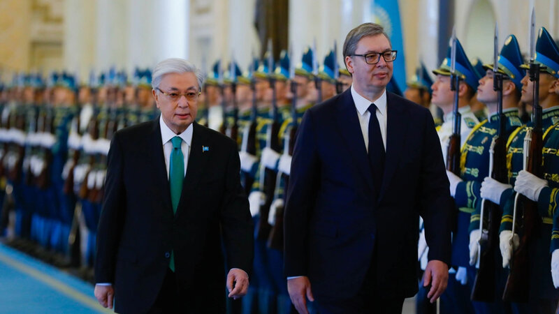 Qazaxıstan Prezidenti Vuçiçlə görüşdü