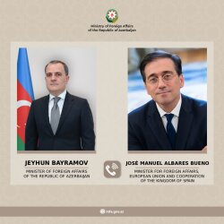 Ceyhun Bayramov və Xose Manuel Yaxın Şərqdəki gərginliyi müzakirə edib